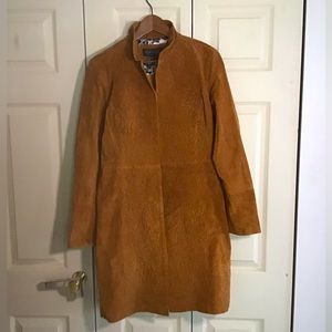 Live A Little 3/4 suede coat